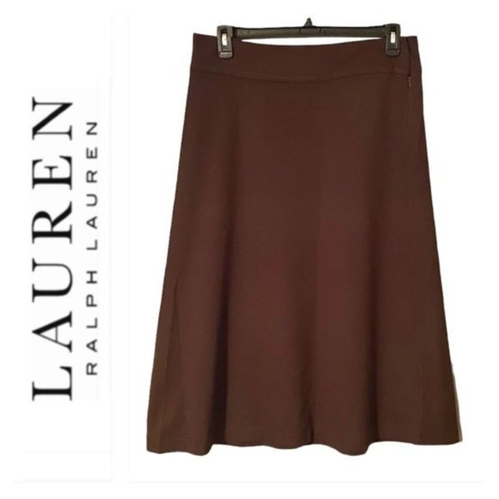 Lauren Ralph Lauren Brown Maxi Skirt